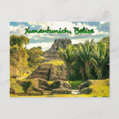 Belize Xunantunich gestileerd Briefkaart (Voorkant)