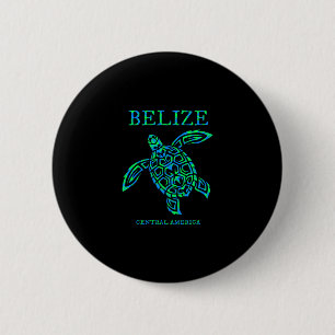 Belize Zeeschildpad Retro Jongens Meisjes Vrouwen  Ronde Button 5,7 Cm
