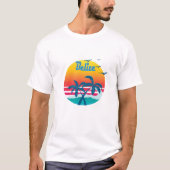 Belize, zomerretro  t-shirt (Voorkant)