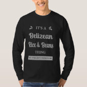 Belizeaanse rijst en bonen belichamen favoriete vo t-shirt (Voorkant)