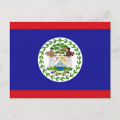 Belizeaanse vlag briefkaart (Voorkant)