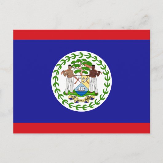 Belizeaanse vlag briefkaart (Voorkant)