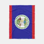 Belizeaanse vlag fleece deken (Voorkant)