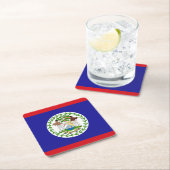 Belizeaanse vlag kartonnen onderzetters (Insitu)