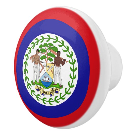 Belizeaanse vlag keramische knop (Rechts)