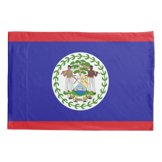 Belizeaanse vlag kussensloop (Achterkant)