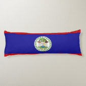 Belizeaanse vlag lichaamskussen (Achterkant)