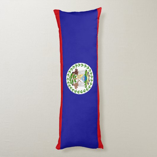 Belizeaanse vlag lichaamskussen (Achterkant (Verticaal))