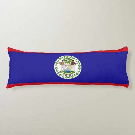 Belizeaanse vlag lichaamskussen (Voorkant)
