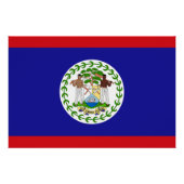 Belizeaanse vlag perfect poster (Voorkant)