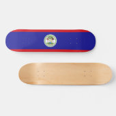 Belizeaanse vlag persoonlijk skateboard (Horizontaal)