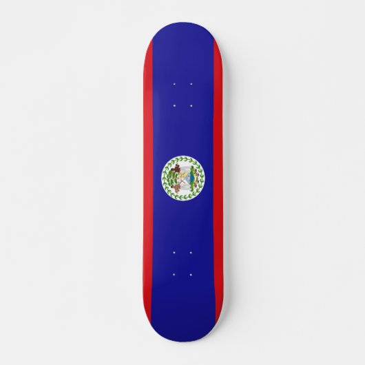 Belizeaanse vlag persoonlijk skateboard (Voorkant)