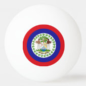 Belizeaanse vlag pingpongbal (Achterkant)