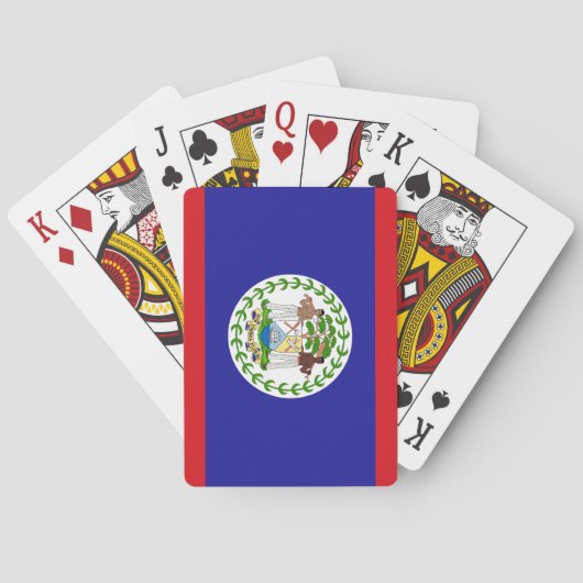 Belizeaanse vlag pokerkaarten (Achterkant)
