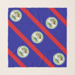 Belizeaanse vlag sjaal<br><div class="desc">De nationale vlag van Belize.</div>
