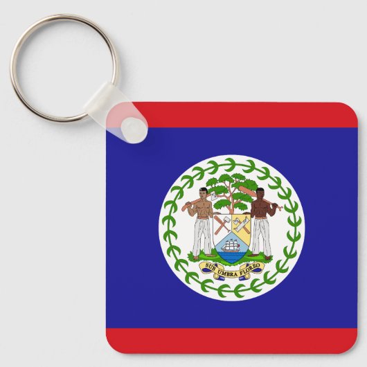 Belizeaanse vlag sleutelhanger (Voorkant)