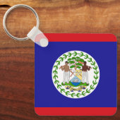 Belizeaanse vlag sleutelhanger (Voorkant)