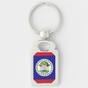 Belizeaanse vlag sleutelhanger
