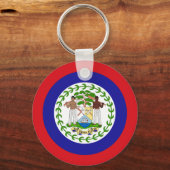 Belizeaanse vlag sleutelhanger (Voorkant)