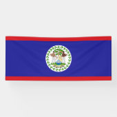 Belizeaanse vlag spandoek (Horizontaal)
