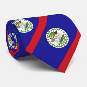 Belizeaanse vlag stropdas