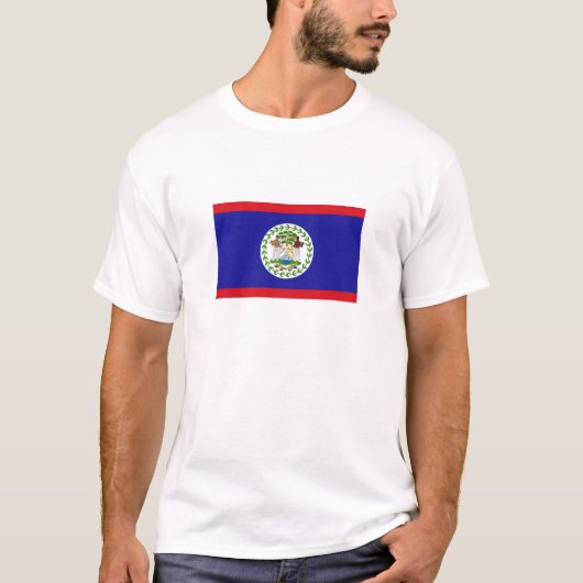 Belizeaanse vlag t-shirt (Voorkant)