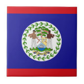 Belizeaanse vlag tegeltje (Voorkant)