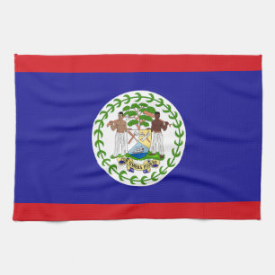 Belizeaanse vlag theedoek