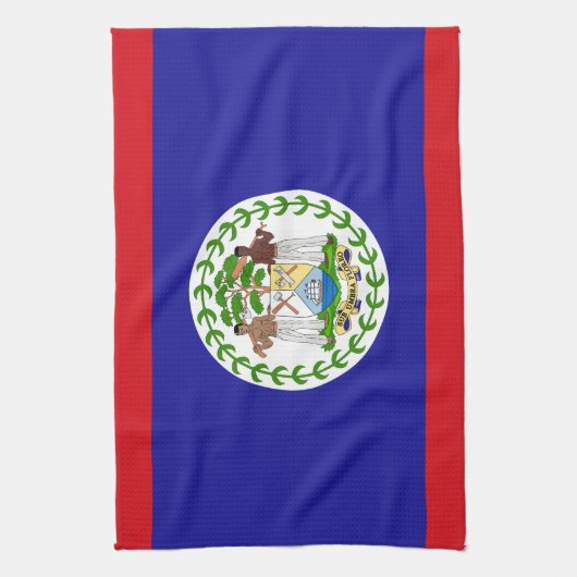 Belizeaanse vlag theedoek (Verticaal)