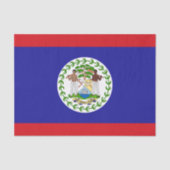 Belizeaanse vlag tissuepapier (Voorkant)