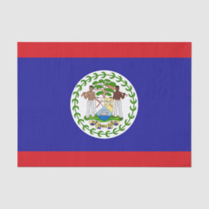 Belizeaanse vlag tissuepapier