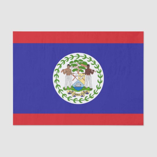 Belizeaanse vlag tissuepapier (Voorkant)
