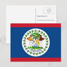 Belizeaanse vlag, vlag Belize Briefkaart