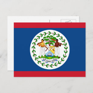 Belizeaanse vlag, vlag Belize Briefkaart