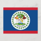 Belizeaanse vlag, vlag Belize Briefkaart (Voorkant)