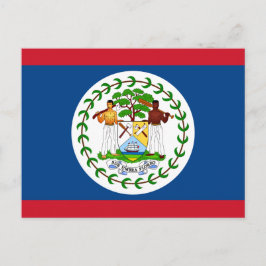 Belizeaanse vlag, vlag Belize Briefkaart
