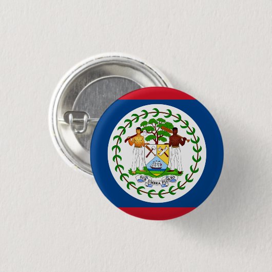 Belizeaanse vlag, vlag Belize Ronde Button 3,2 Cm (Voorkant /achterkant)