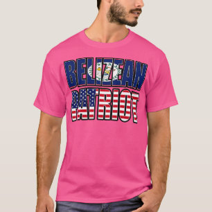 Belizean American Patriot Pride Heritage Flag Gift T-shirt
