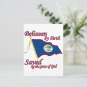 Belizean bij de geboorte gered door de genade van  briefkaart (Staand voorkant)