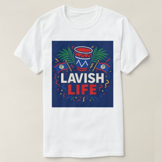 Belizean Carnival Edition Lavish Shirt (Design voorkant)