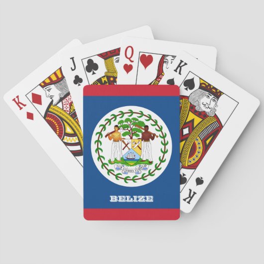 Belizean Flag Games, Belize-speelkaarten Pokerkaarten (Achterkant)