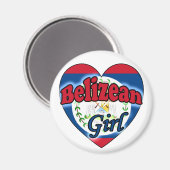 Belizean Girl Magneet (Voorkant / Achterkant)