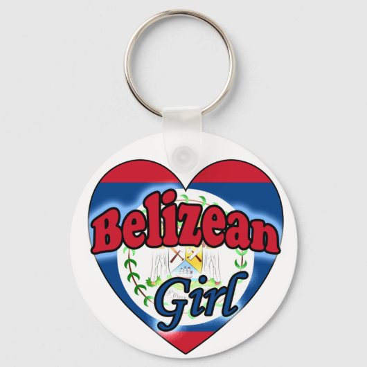 Belizean Girl Sleutelhanger (Voorkant)