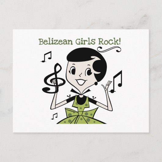 Belizean Girls Rock Briefkaart (Voorkant)
