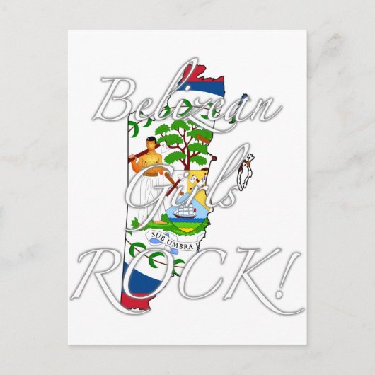 Belizean Girls Rock! Briefkaart (Voorkant)