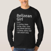 BELIZEAN MEISJE BELIZE Gift Grappig Land Home Root T-shirt (Voorkant)