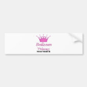 Belizean Princess Bumpersticker (Voorkant)