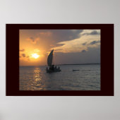 Belizean Sunset Poster (Voorkant)