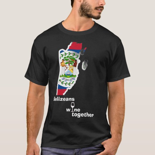 Belizeanen Wijn Samen T-shirt (Voorkant)