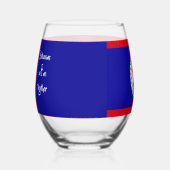 Belizeans Wine Together Blue Wijnglas Zonder Voet (Links)